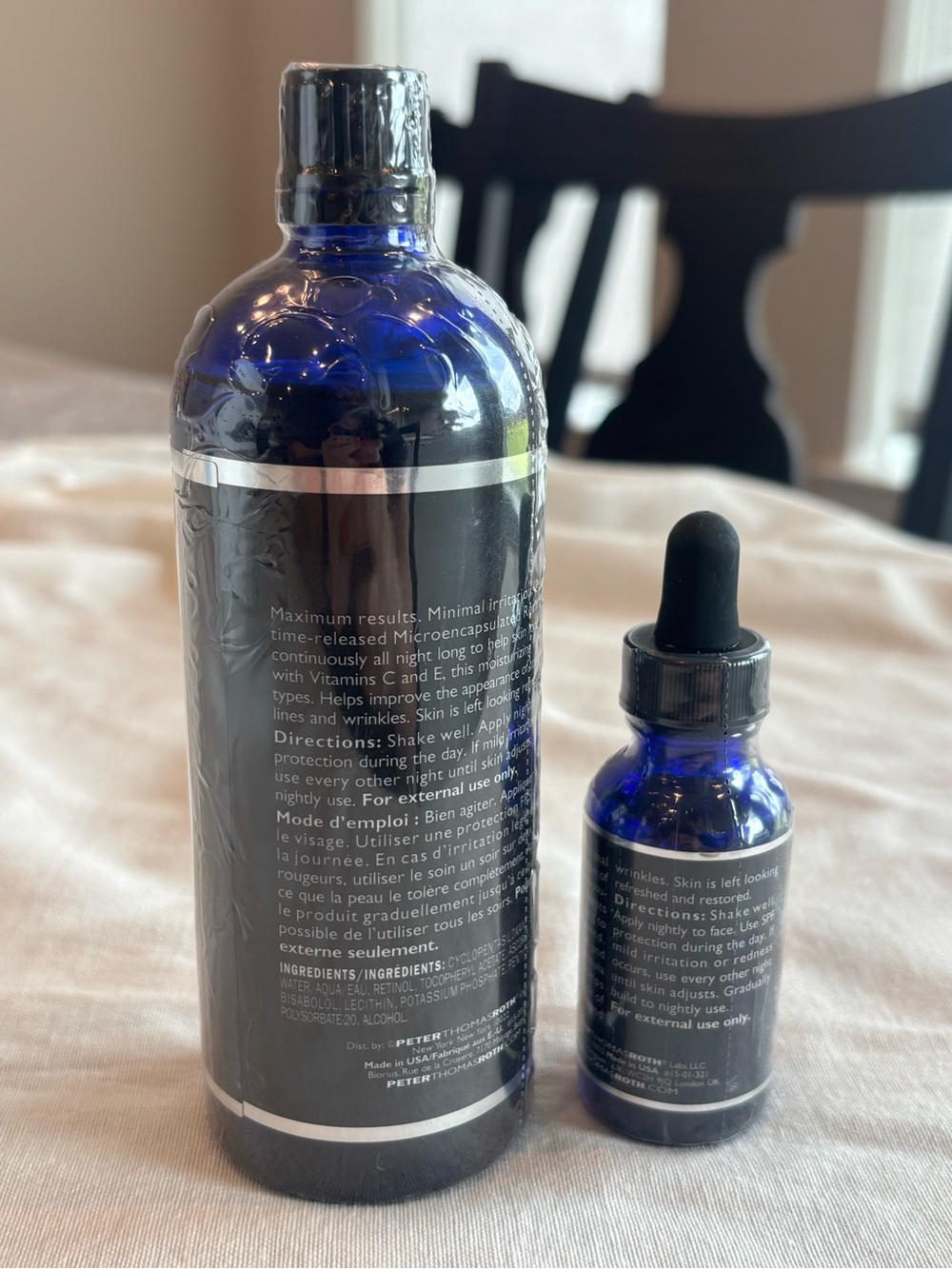 Peter Thomas Roth Retinol Fusion PM Night Serum Set 6.7 oz + 1 oz Sealed - Picture 2 of 2